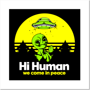 Alien Come In Peace poster Posters and Art